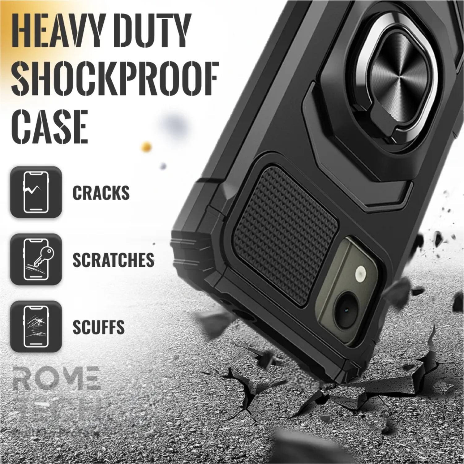 HEAVY DUTY SHOCKPROOF CASE

CRACKS
SCRATCHES
SCUFFS

ROME
