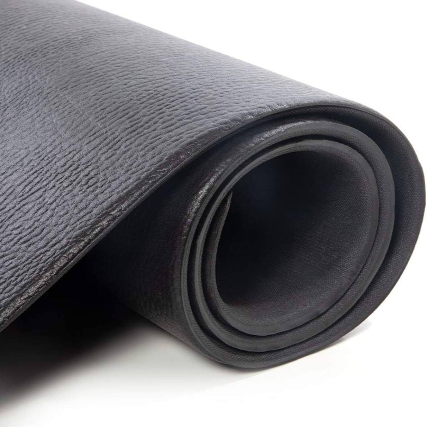Alt View 1. Power Systems - Hanging Fitness Mat 56" x 24" - Padded Closed-Cell Foam Yoga Mat with Hanging Holes - Jet Black.