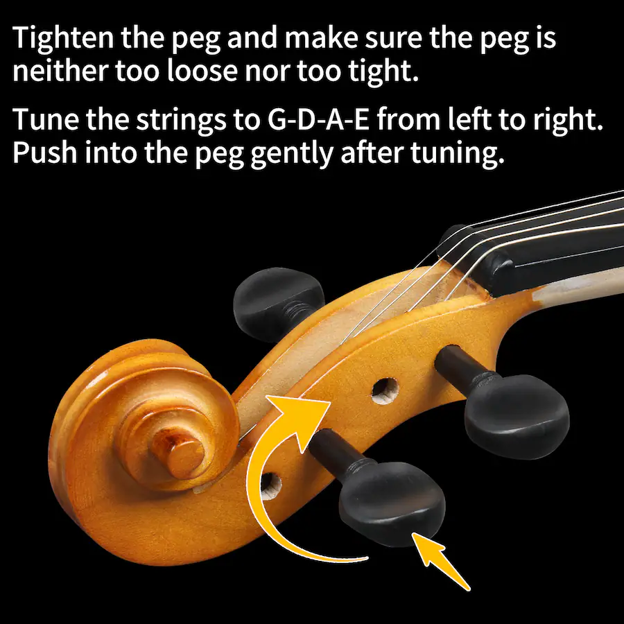 Volin Bridge Winado 1/4 Violin, Full Size Acoustic Fiddle,Beginner Kit with Hard ...