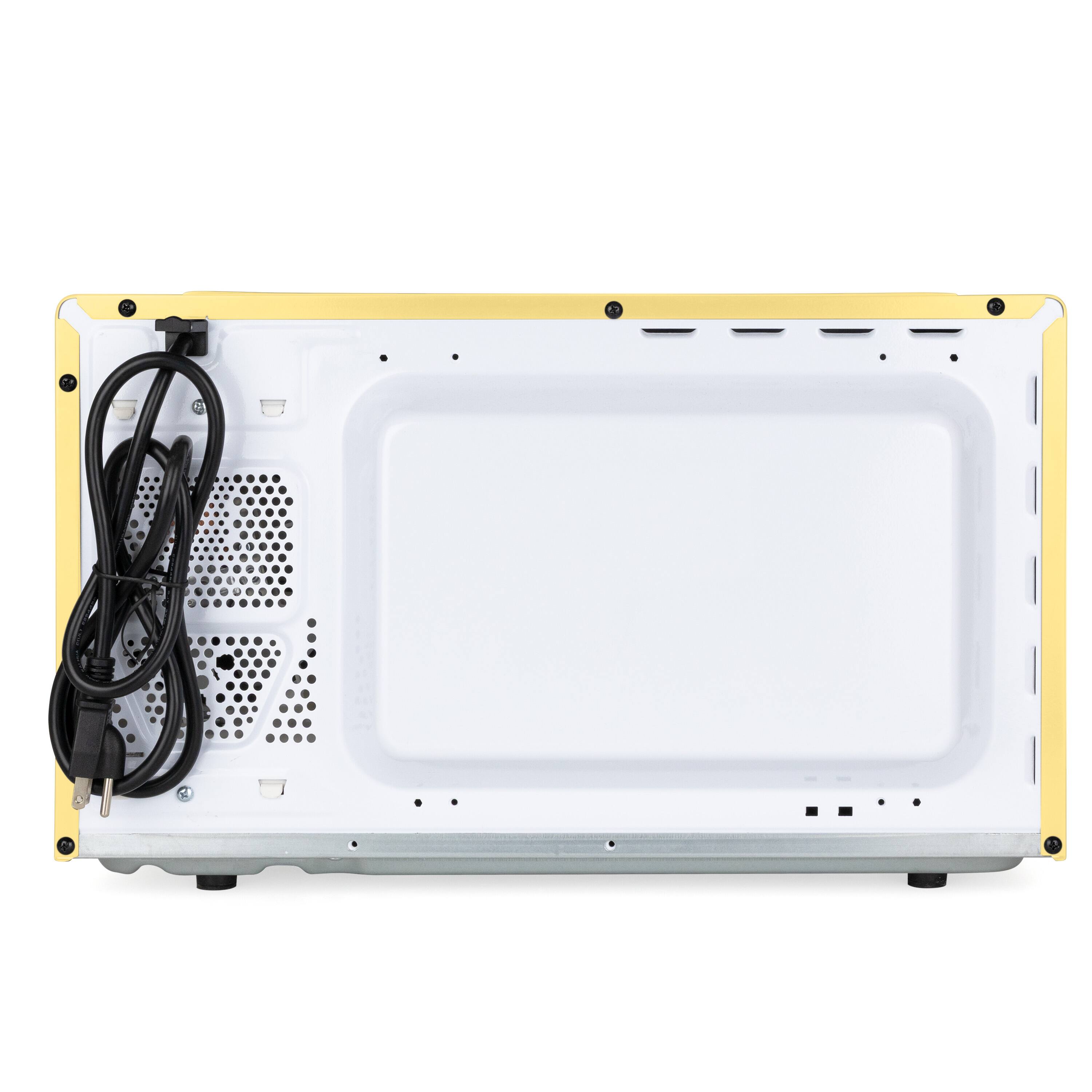 Alt View 3. Nostalgia - Retro 1.1  cu. ft. Countertop Microwave Oven - Yellow - Yellow.