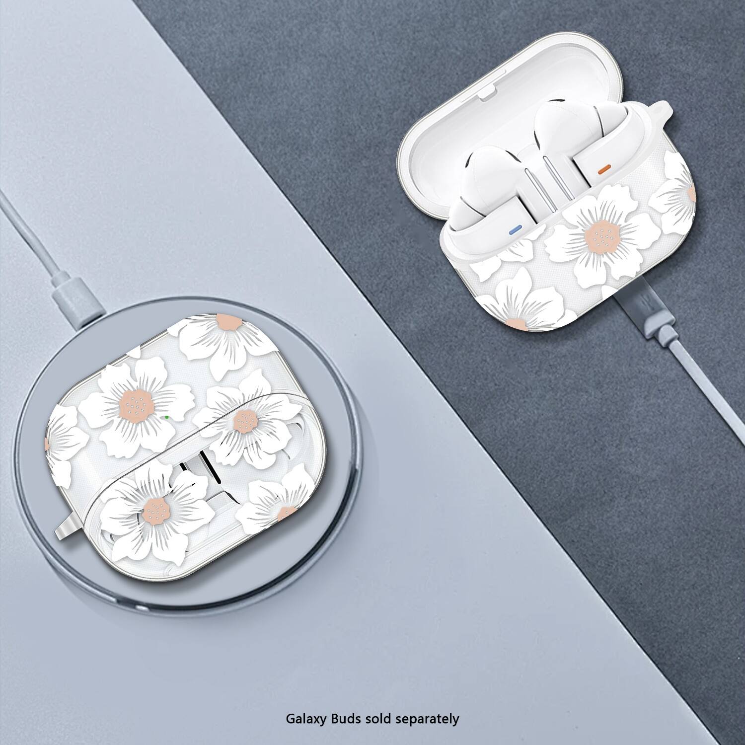 "4 Galaxy Buds sold separately."