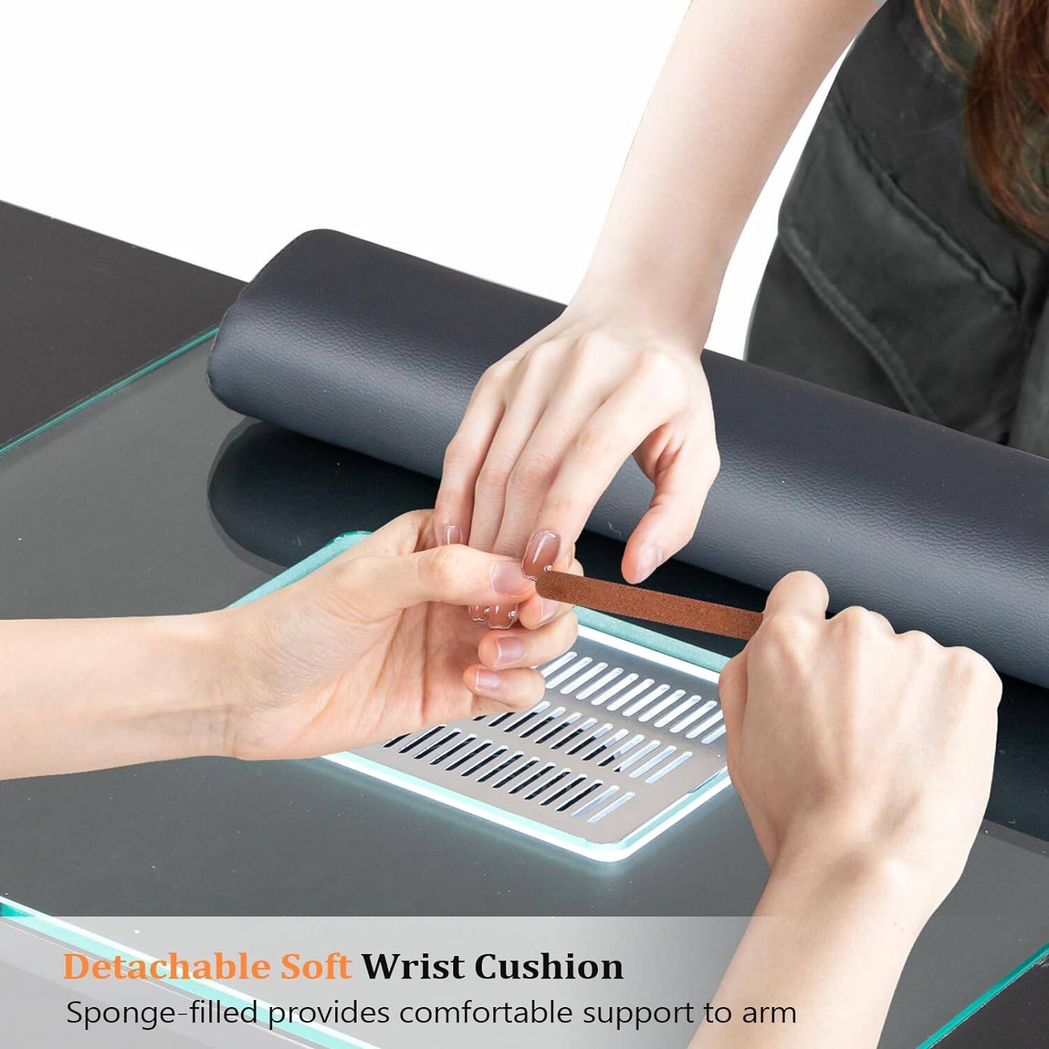 Detachable Soft Wrist Cushion  
Sponge-filled provides comfortable support to arm
