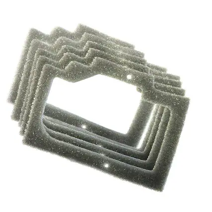 Front. HQRP - HQRP 5-Pack Foam Gasket Filters for Homelite 330 Chainsaw Air Box Cover, Replacement for 95921 UP06574.