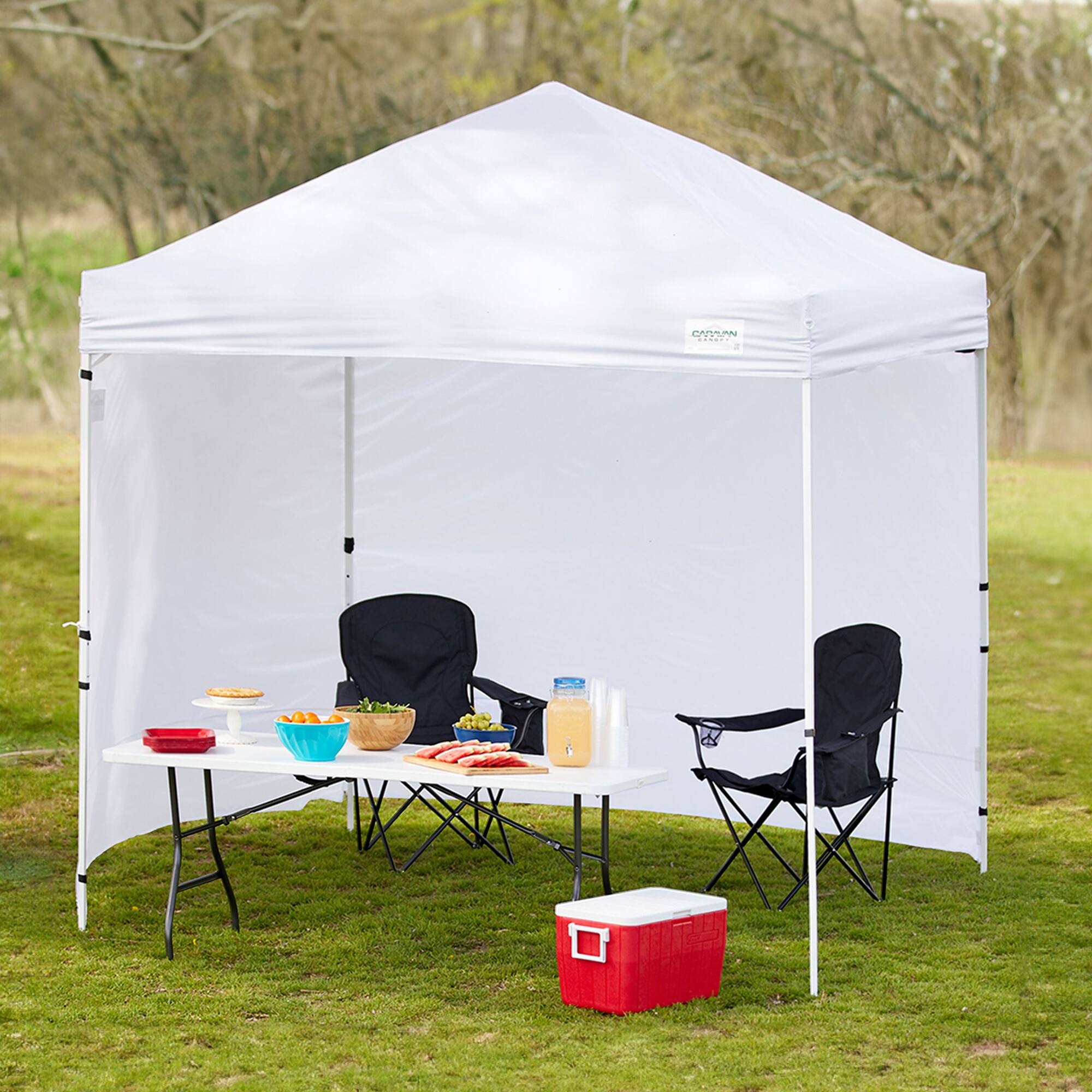 Alt View 2. Caravan Canopy - Caravan Canopy M-Series 12 x 12 Foot Tent Sidewalls, Frame/Roof Not Included - White.