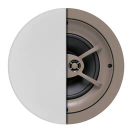 Proficient Audio - 6.5" 75-Watt Protege C625TT Stereo In-Ceiling Speaker, DVC Polypropylene Woofers, Dual Hard-Dome Tweeters, 8 Ohms - White