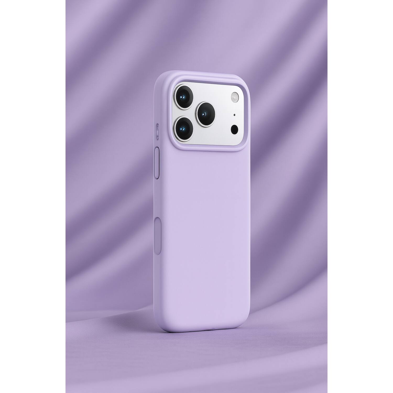 Angle. SaharaCase - Apple iPhone 17 Pro Max Silicone Case | Compatible with Magsafe | Smooth Finish | Venture Series - Purple Orchid.