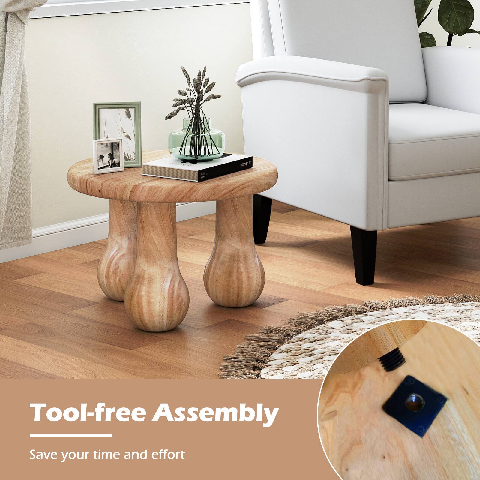 Tool-free Assembly  
Save your time and effort