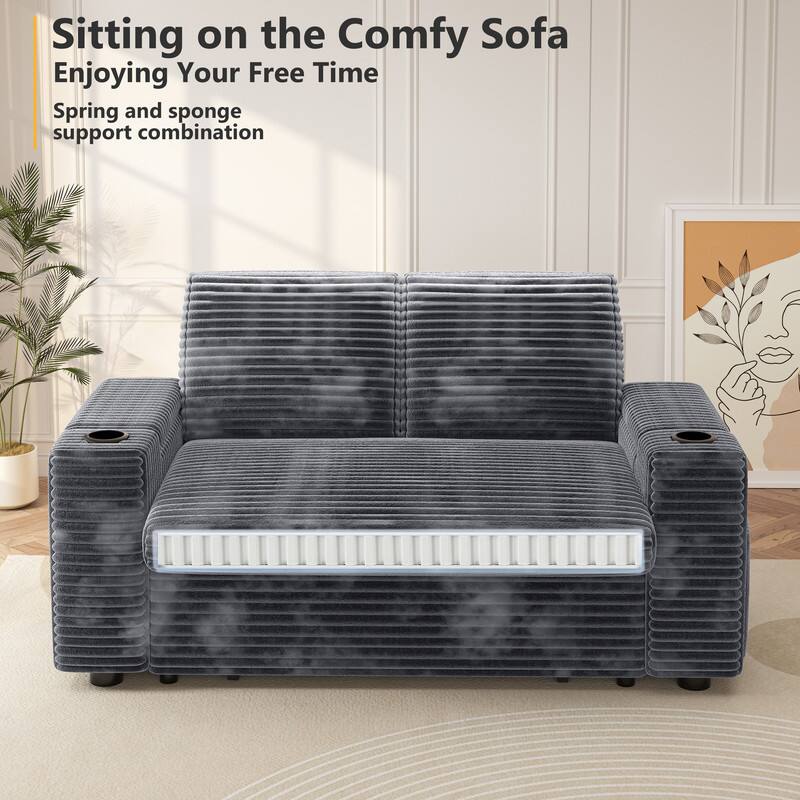 Sitting on the Comfy Sofa  
Enjoying Your Free Time  
Spring and sponge support combination