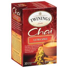 Twinings - Ultra Spice Chai Tea - Case of 6 - 20 Bags