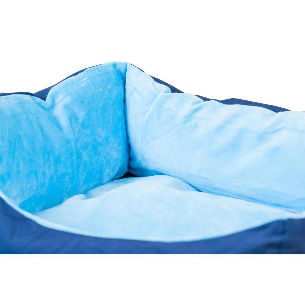 Left. Armarkat - Pet Bed Blue - Blue.