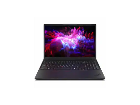 Front. Lenovo - ThinkPad P16v G3 Mobile Workstation - Black.