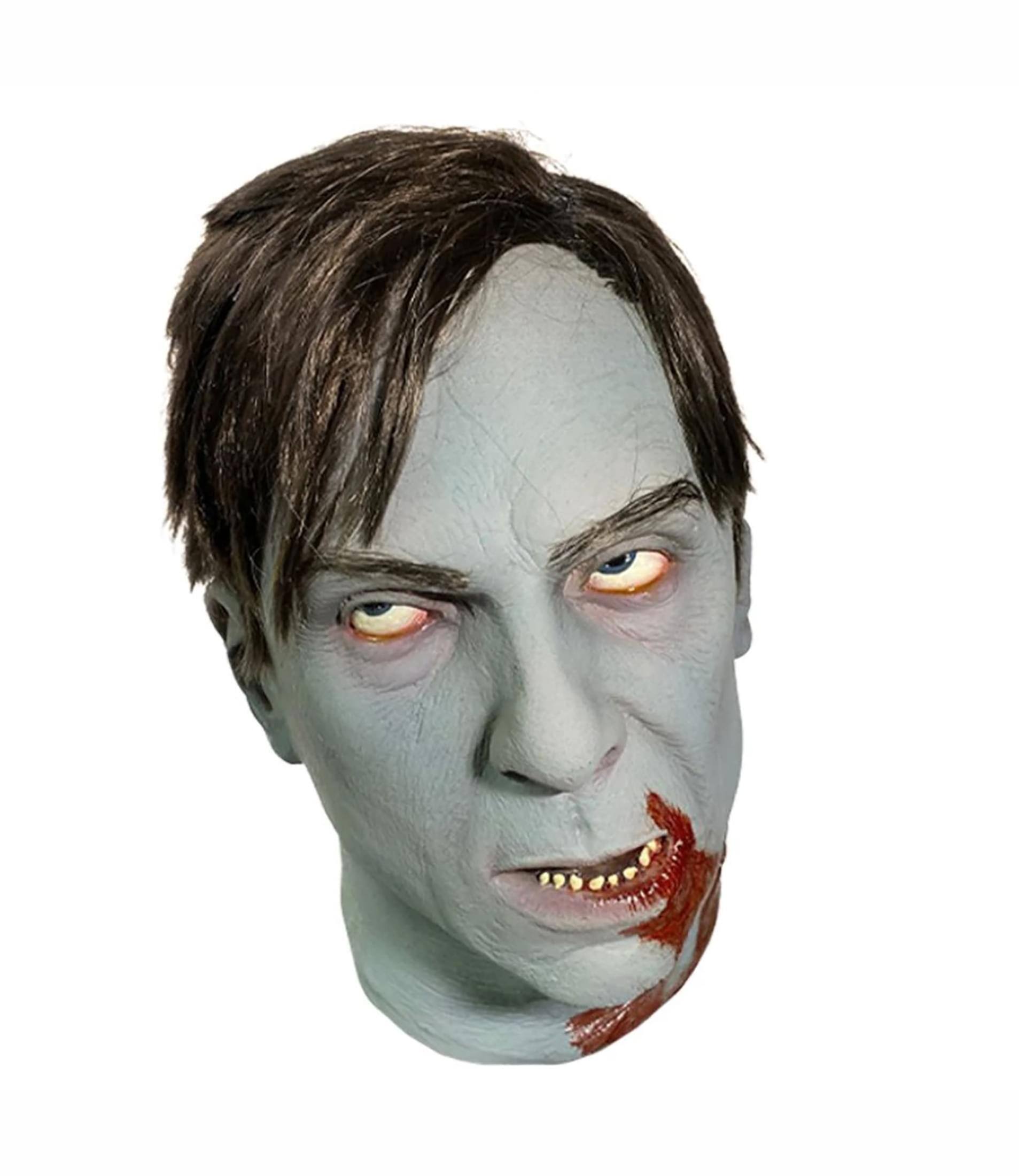 Front. Trick or Treat Studios - Dawn of the Dead Flyboy Zombie Foam Filled Head Prop - Blue.
