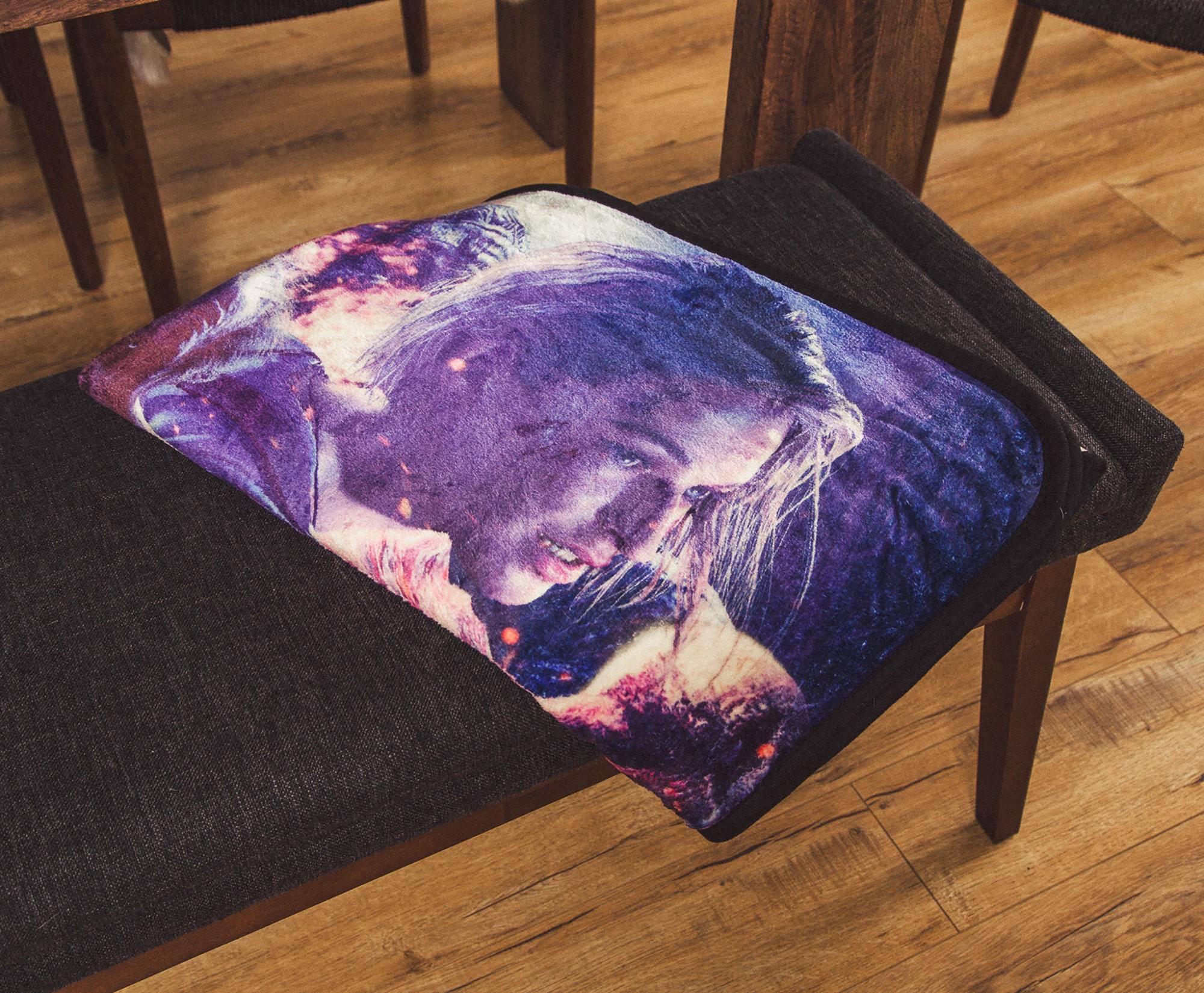 Alt View 4. Just Funky - Resident Evil Re:Verse Characters Fleece Throw Blanket | 45 x 60 Inches - Purple.