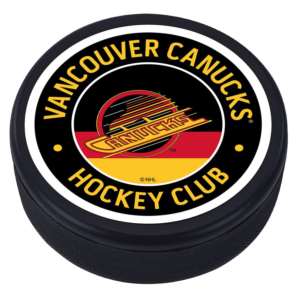Mustang Drinkware - Vancouver Canucks Logo Vintage Hockey Puck - Multicolor