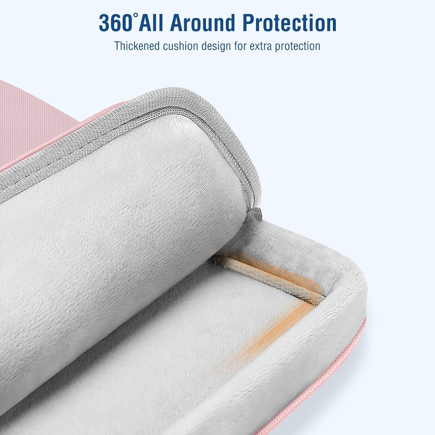 360° All Around Protection  
Thickened cushion design for extra protection