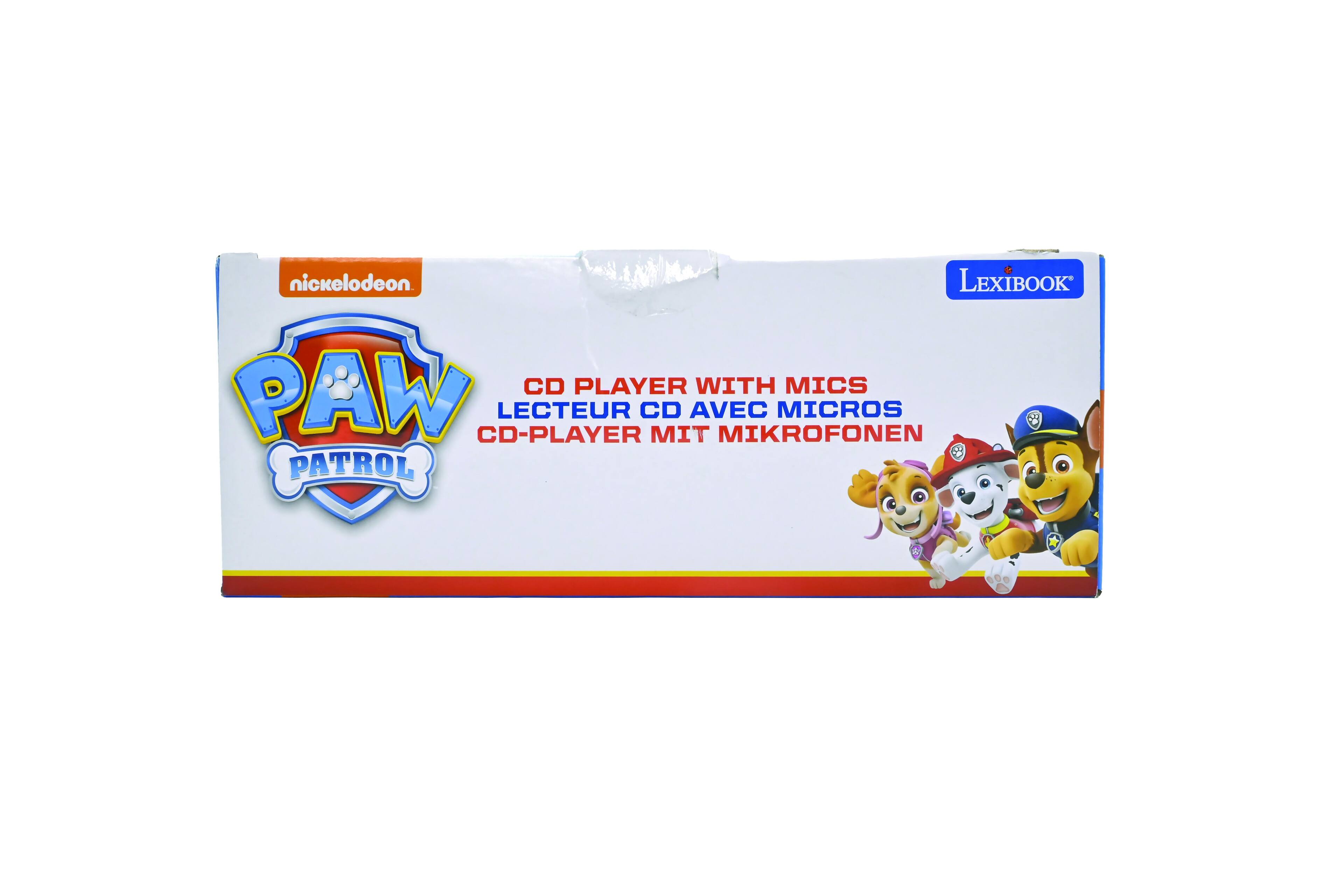 nickelodeon LEXIBOOK PAW CD PLAYER WITH MICS LECTEUR CD AVEC MICROCD-PLAYER MIT MIKROFONEN PATROL