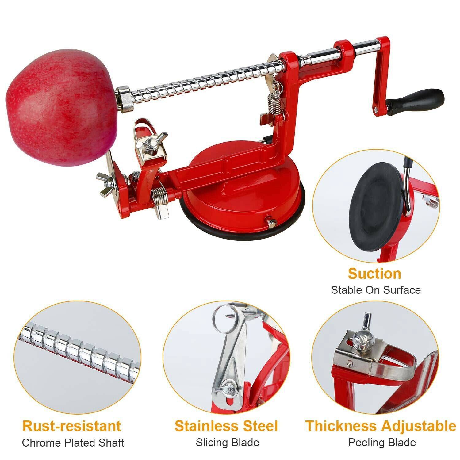 - Suction: Stable On Surface
- Rust-resistant Chrome Plated Shaft
- Stainless Steel Slicing Blade
- Thickness Adjustable Peeling Blade