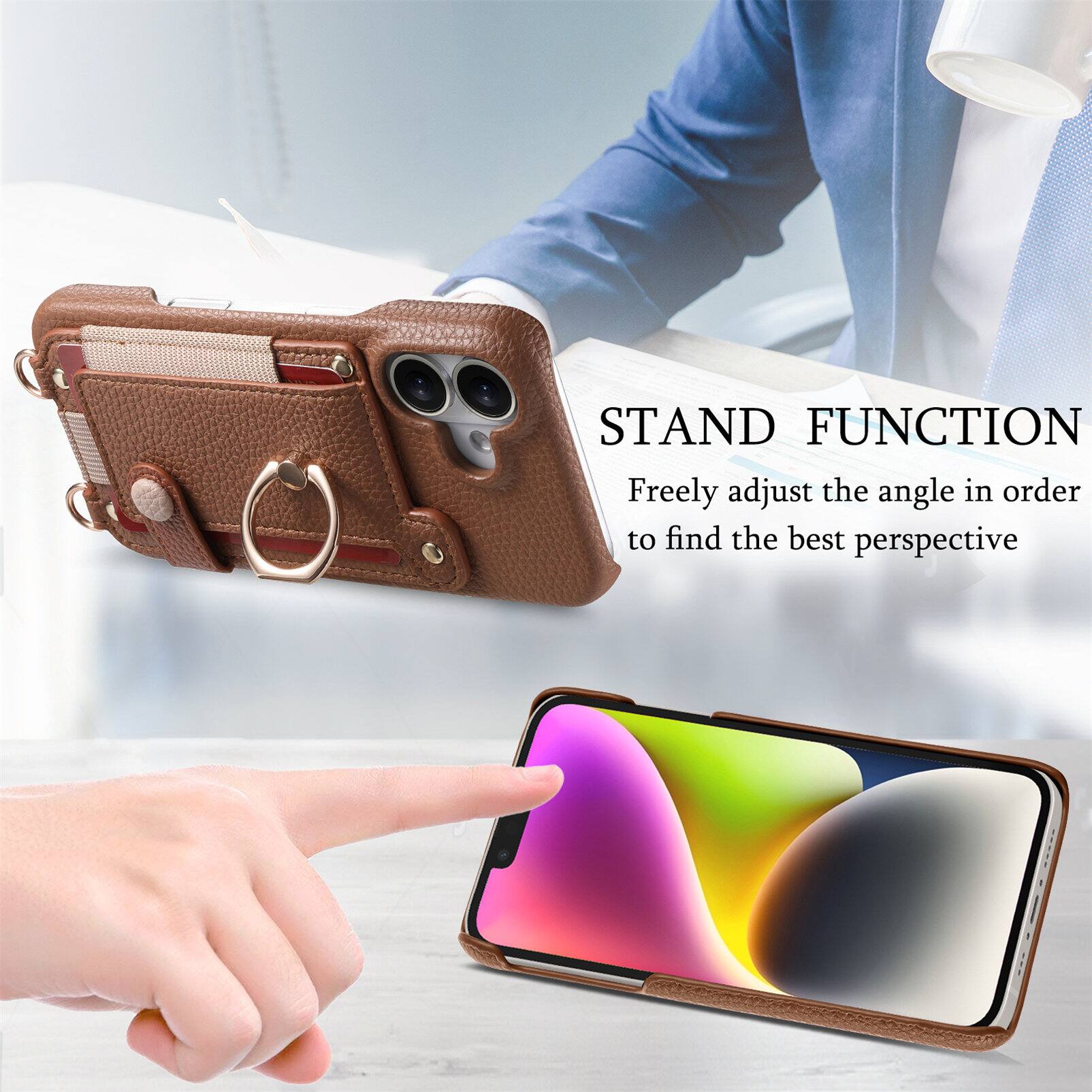 STAND FUNCTION  
Freely adjust the angle in order to find the best perspective