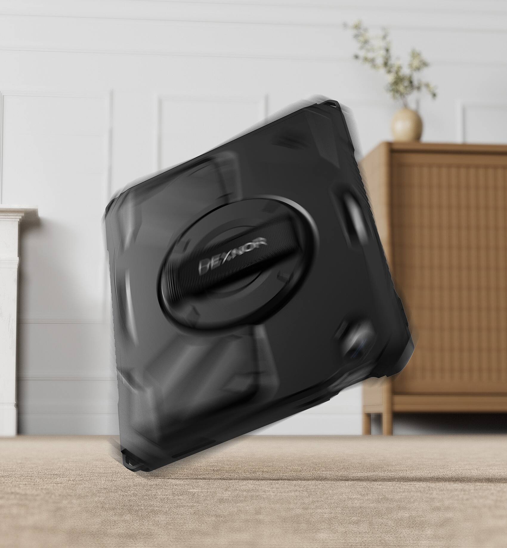 Alt View 2. dexnor - Shockproof Case for iPad A16 11th/10th Gen 2025/2022 with 360° Rotating Hand Strap & Screen Protector Full-Body Cover - Black.