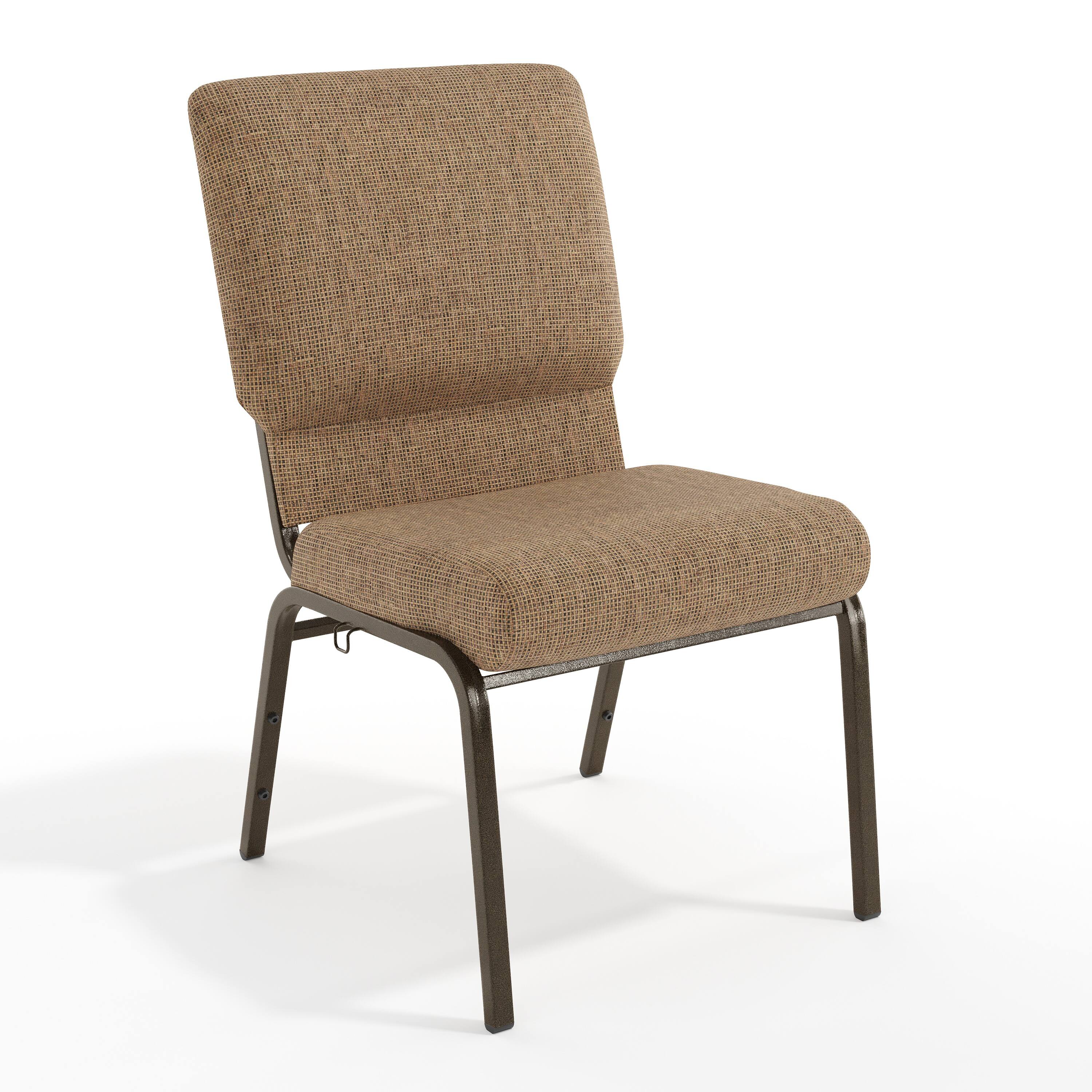 Mixed Tan Fabric/Gold Vein Frame