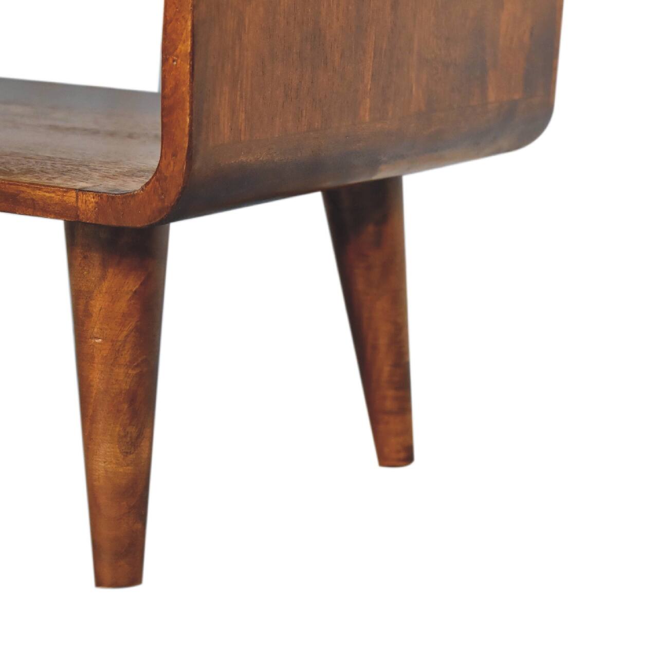 Alt View 4. Artisan Furniture - Artisan Furniture Solid Wood Open Chestnut Media Unit, Dark Brown - Browm.