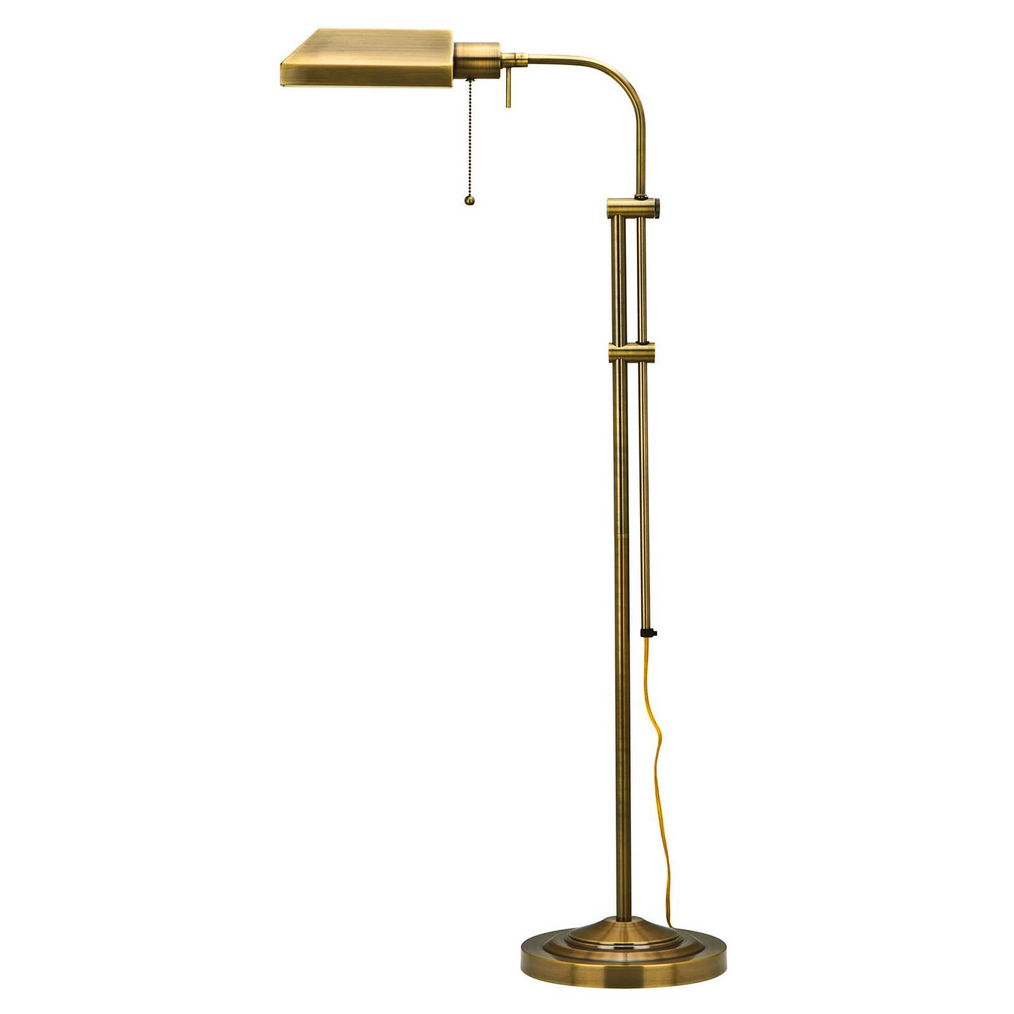 Manhattan Lane - Metal Rectangular Floor Lamp with Adjustable Pole