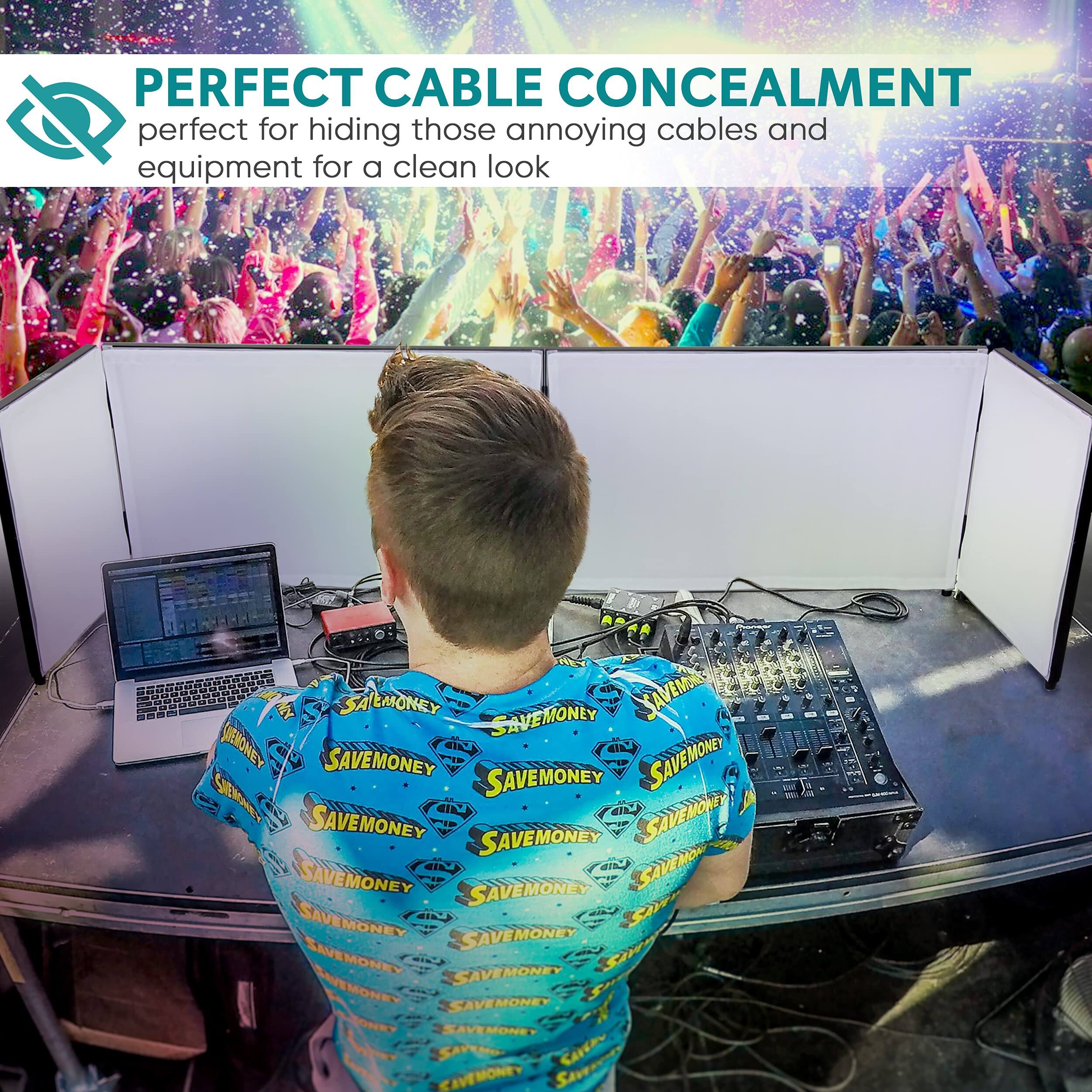 PERFECT CABLE CONCEALMENT  
perfect for hiding those annoying cables and equipment for a clean look