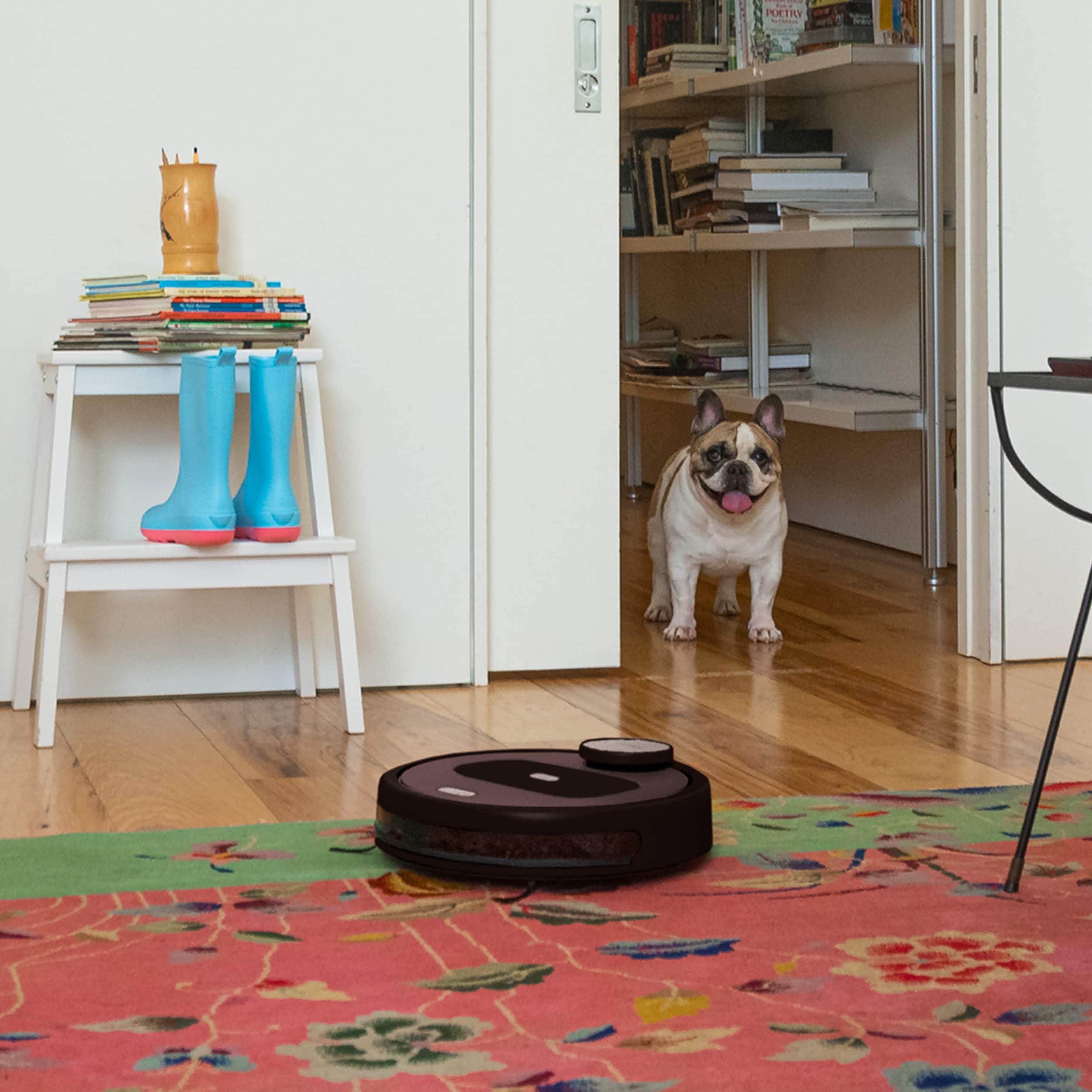 Alt View 1. bObsweep - PetHair Appetite Wi-Fi Connected Robot Vacuum and Mop - Coffee.