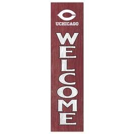 Jardine - UChicago Maroons 12'' x 48'' Welcome Outdoor Leaner - Maroon