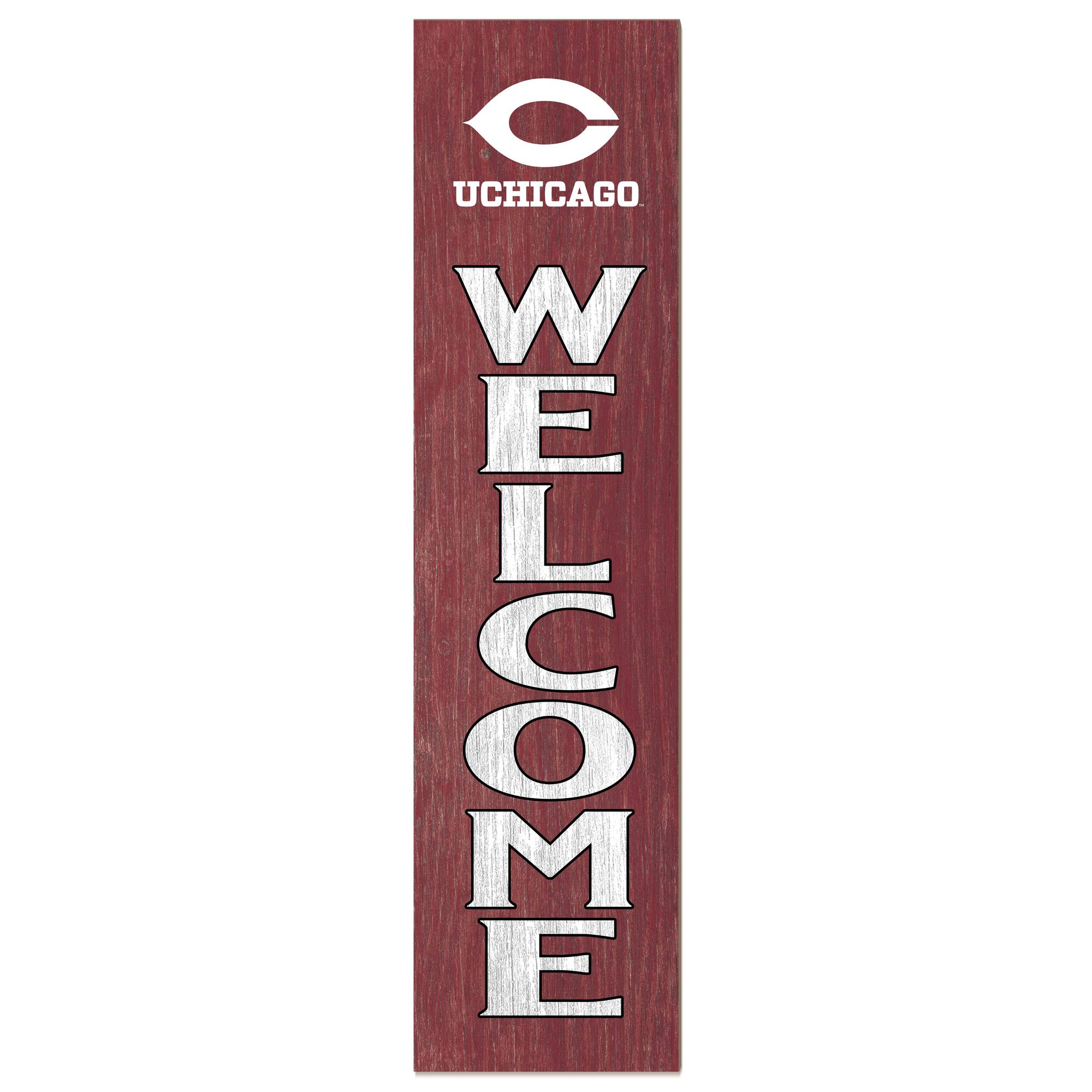 UChicago Maroons 12'' x 48'' Welcome Outdoor Leaner