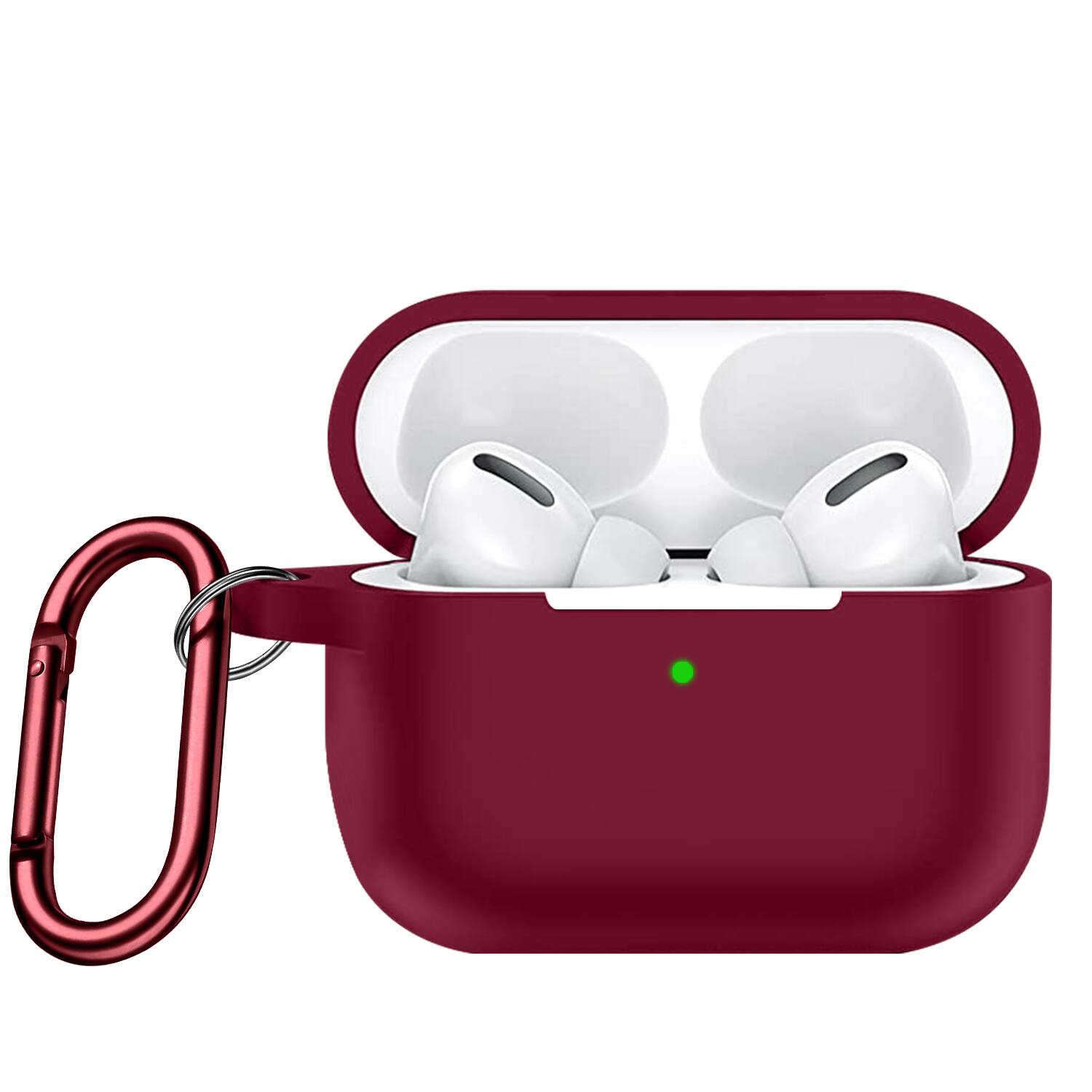 Alt View 11. SaharaCase - Case for Apple AirPods Pro 2 (2nd Generation 2022) - Dark Red.