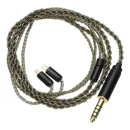Unique Bargains - IEM Earphone Cable 1.2M, 28AWG 4-Core High Purity Silver-Plated HiFi Replacement for Ananda Arya HE400SE (4.4mm, 2PIN) - Gray Green