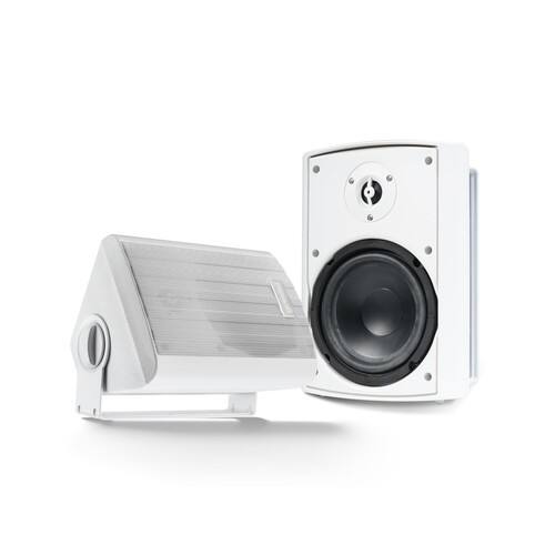 Front. Gemini - Gemini Sound GHSI-W400BT 4" Outdoor Bluetooth Speakers Ã¢Â€Â“ Wired Powered IP44.