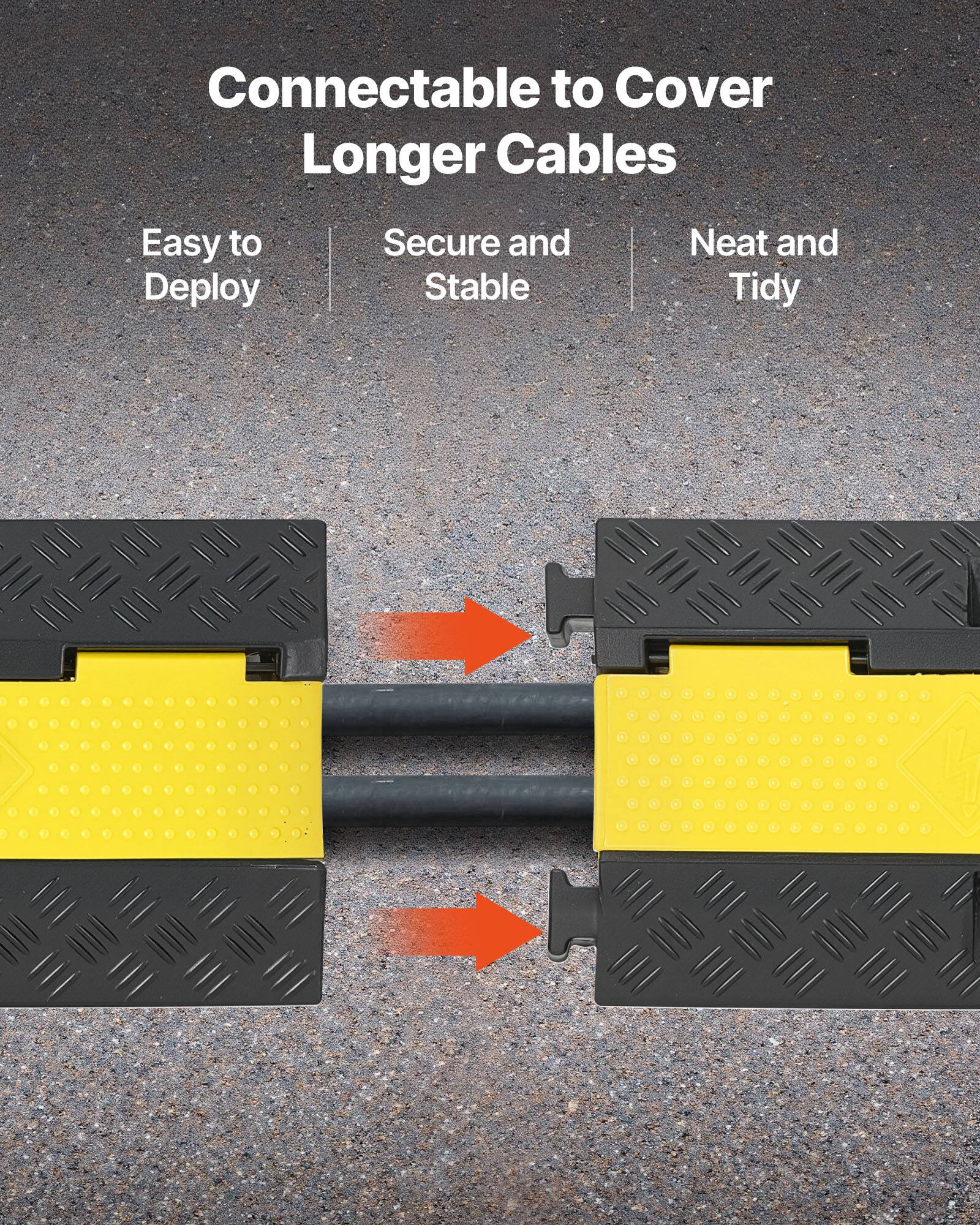Connectable to Cover Longer Cables

- Easy to Deploy
- Secure and Stable
- Neat and Tidy