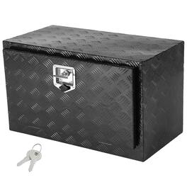 VEVOR - Underbody Truck Box, 30" x 14" x 16" Pickup Storage Box, Heavy Duty Aluminum Diamond Plate Tool Box with Lock and Keys - Black