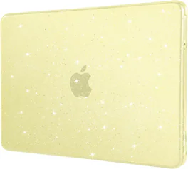 mosiso - Sparkly Glitter Case for MacBook Neo 13 inch A3404 with A18 Pro Chip (2026), Ultra-Thin Crack & Scratch Resistant Cover - Citrus