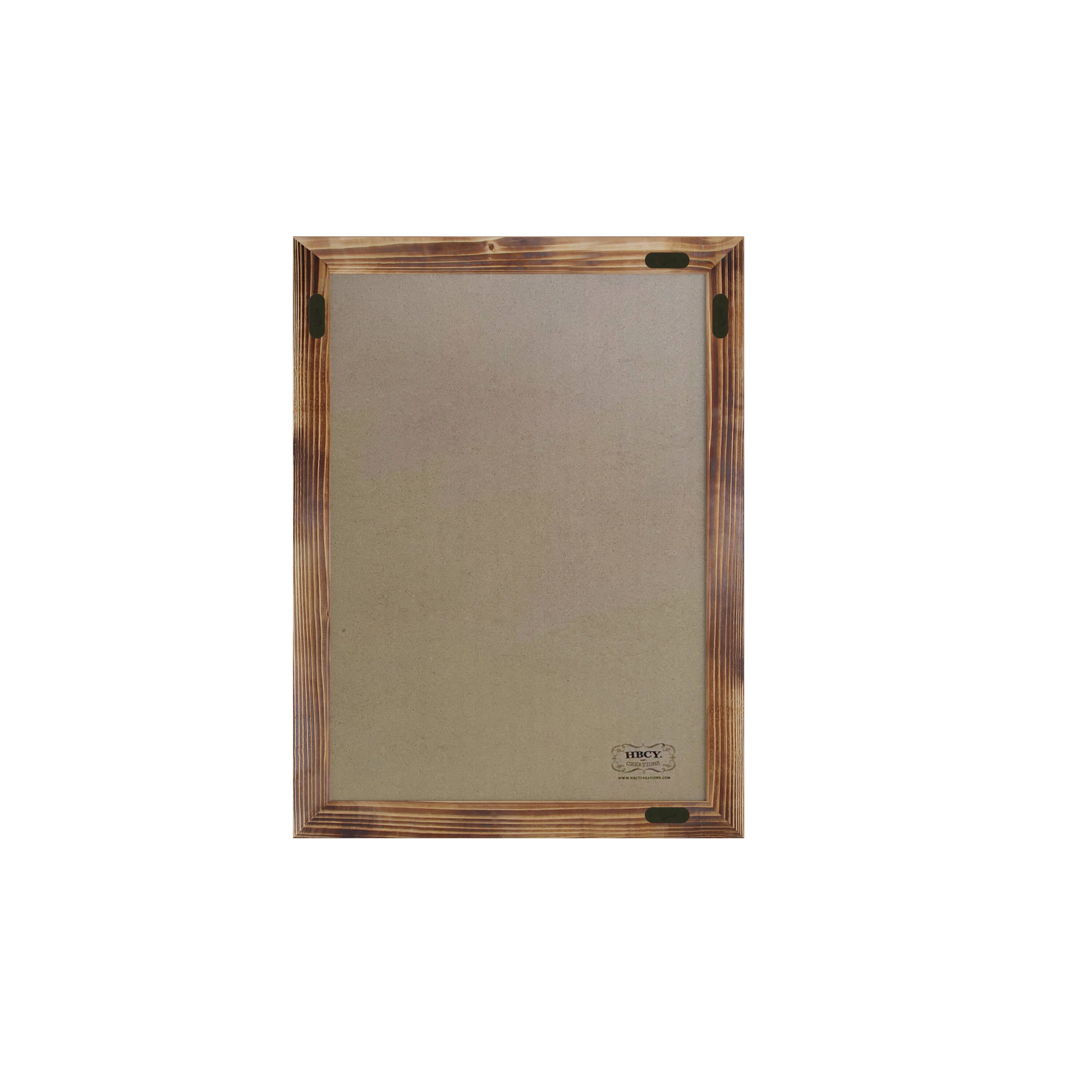 Alt View 7. Emma + Oliver - Burke Framed Decorative Wall Hanging Chalkboard with Magnetic Surface and Eraser for Weddings, Parties, Showers and More - Torched Brown.