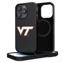 Keyscaper - NCAA - Virginia Tech Hokies Primary Logo iPhone Magnetic Bump Case - 15 - Black