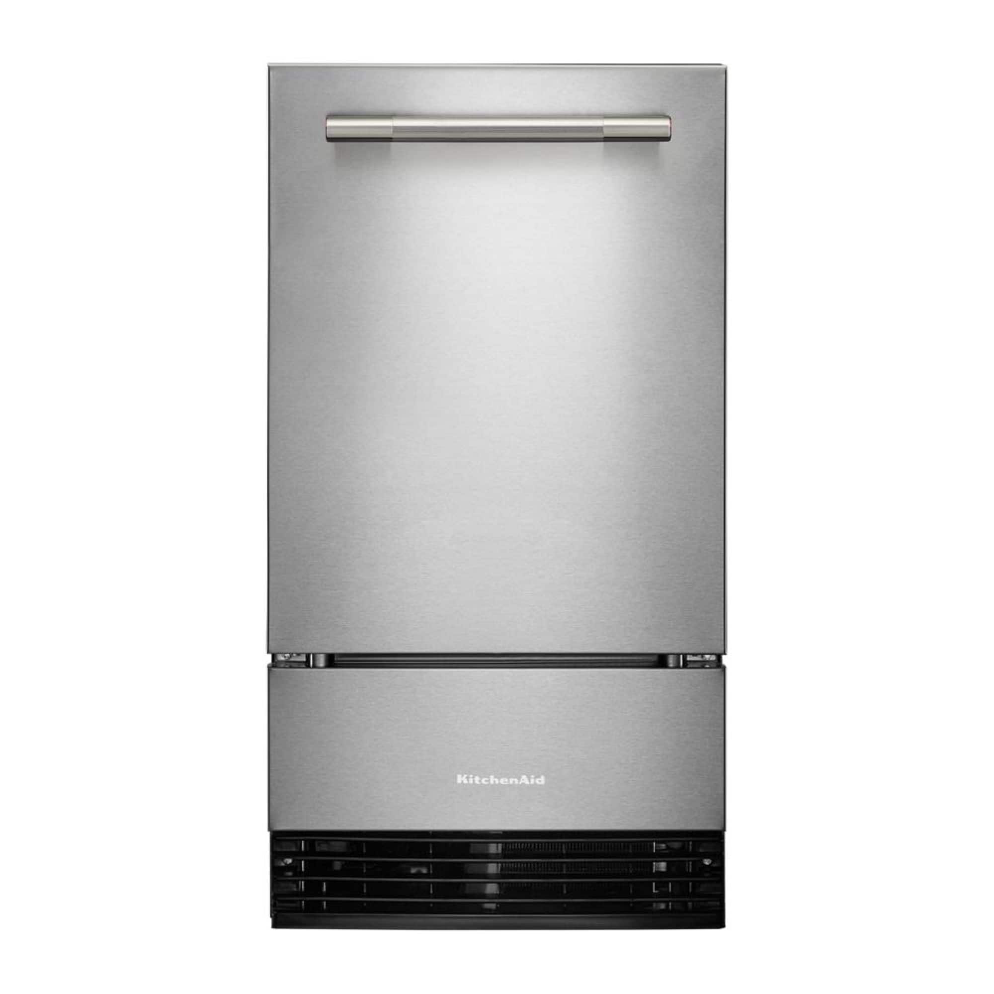 KitchenAid - 18" 35-Lb. Ice Maker - PrintShield Stainless Finish