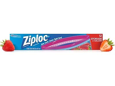 Ziploc  
New Look, Same Tight Seal  
12 STORAGE 2 GALLON