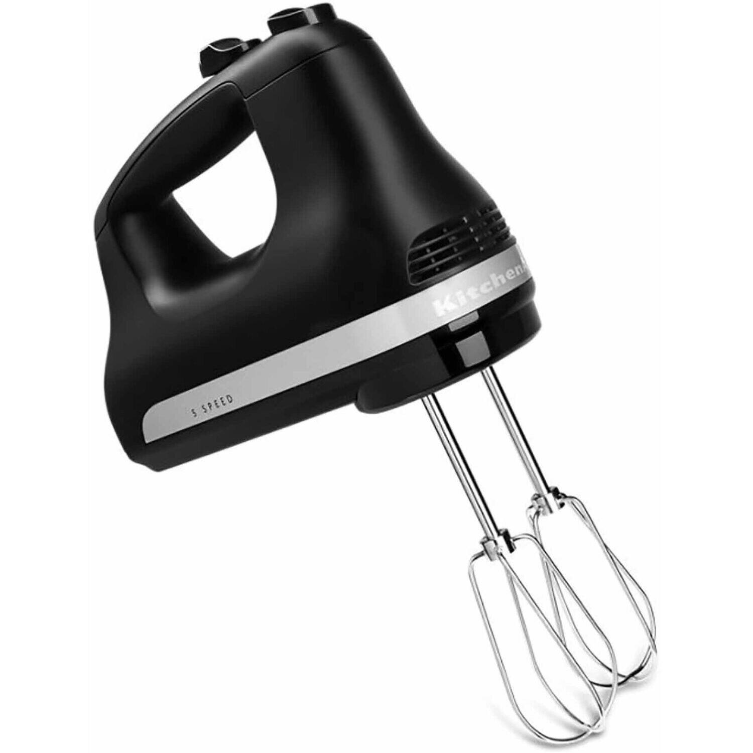 KitchenAid - Ultra Power 5-Speed Hand Mixer - Black Matte