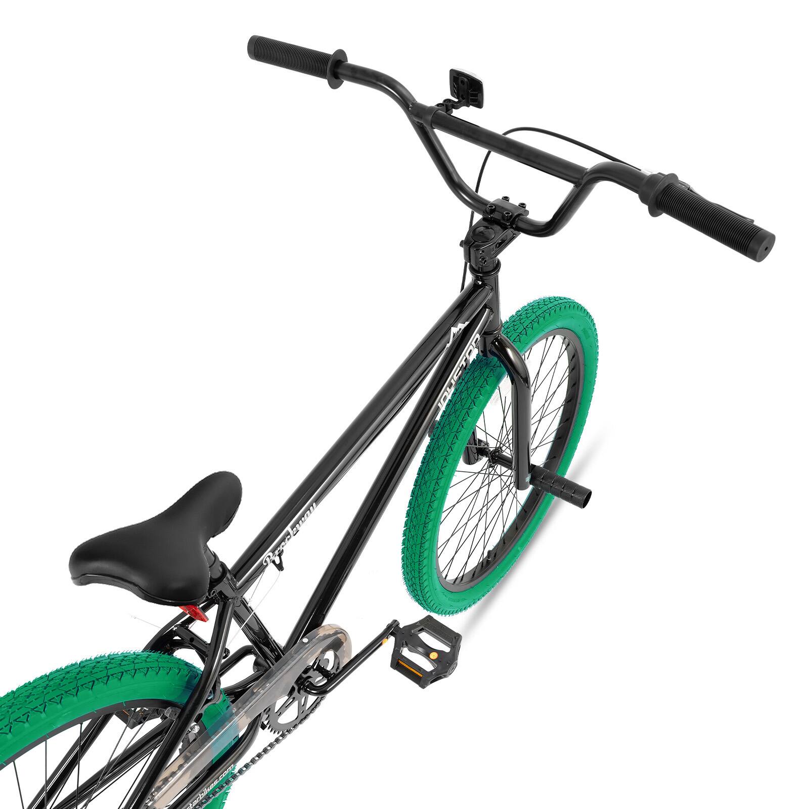 Alt View 2. JOYSTAR - JOYSTAR Brockway Freestyle Kids BMX Bike 24" Kids Bicycles for Ages 9-12, Girls Boys Beginner-Level Riders 2 Pegs, Green - Green.