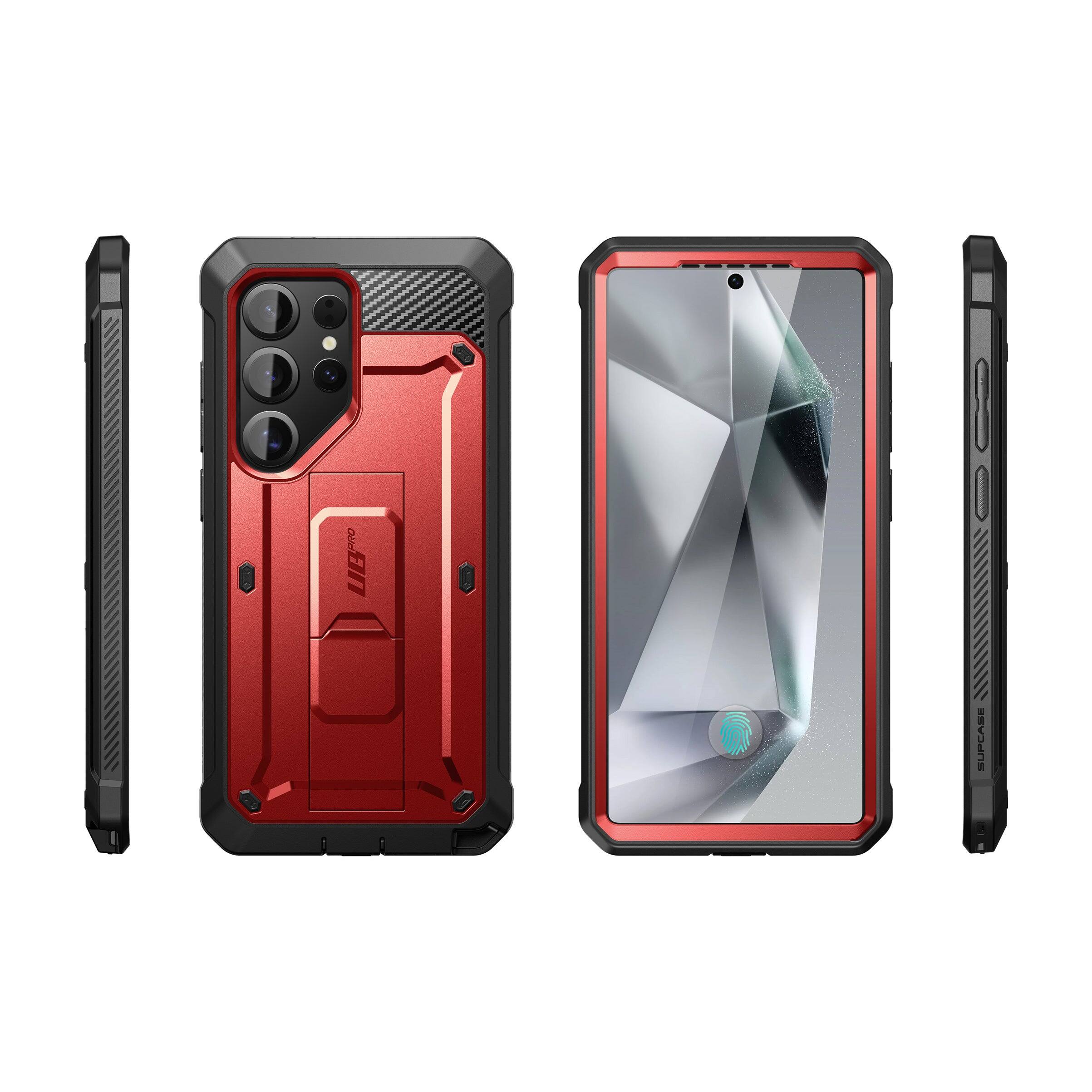 Alt View 8. SUPCASE - Galaxy S25 Ultra Unicorn Beetle PRO Rugged Case - Red.