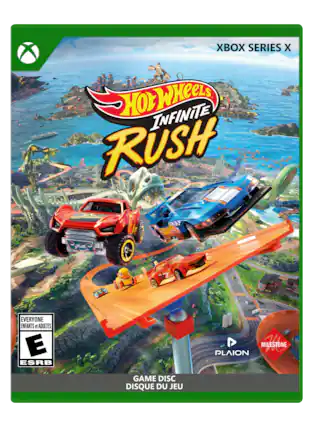 XBOX SERIES X
Hot Wheels Infinite Rush
EVERYONE ENFANTS et ADULTES
E ESRB
MILESTONE TESTONE
PLAION GAME DISC DISQUE DU JEU - E (Everyone)