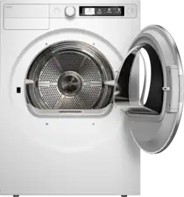 Asko - 5.2 cu. ft. Stackable Electric Vented Dryer - Butterfly Drying System, Soft Drum Technology, 18 Programs – - White