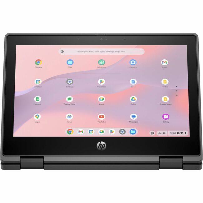 HP - Fortis Pro x360 11.6" HD 1366 x 768 2-in-1 Convertible Chromebook Intel N100 8GB RAM 64GB eMMC Intel UHD - Jack Black