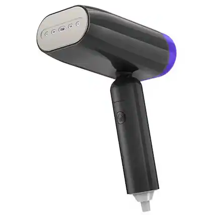 Front. Luckbyte - Foldable Handheld Clothes Steamer for Home Travel Quick Wrinkle Removal Garment Care - Black.