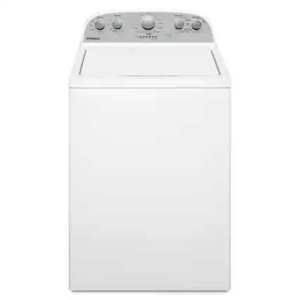 Front. Whirlpool - 3.8 Cu. Ft. High Efficiency Top Load Washer with 360 Wash Agitator - White.