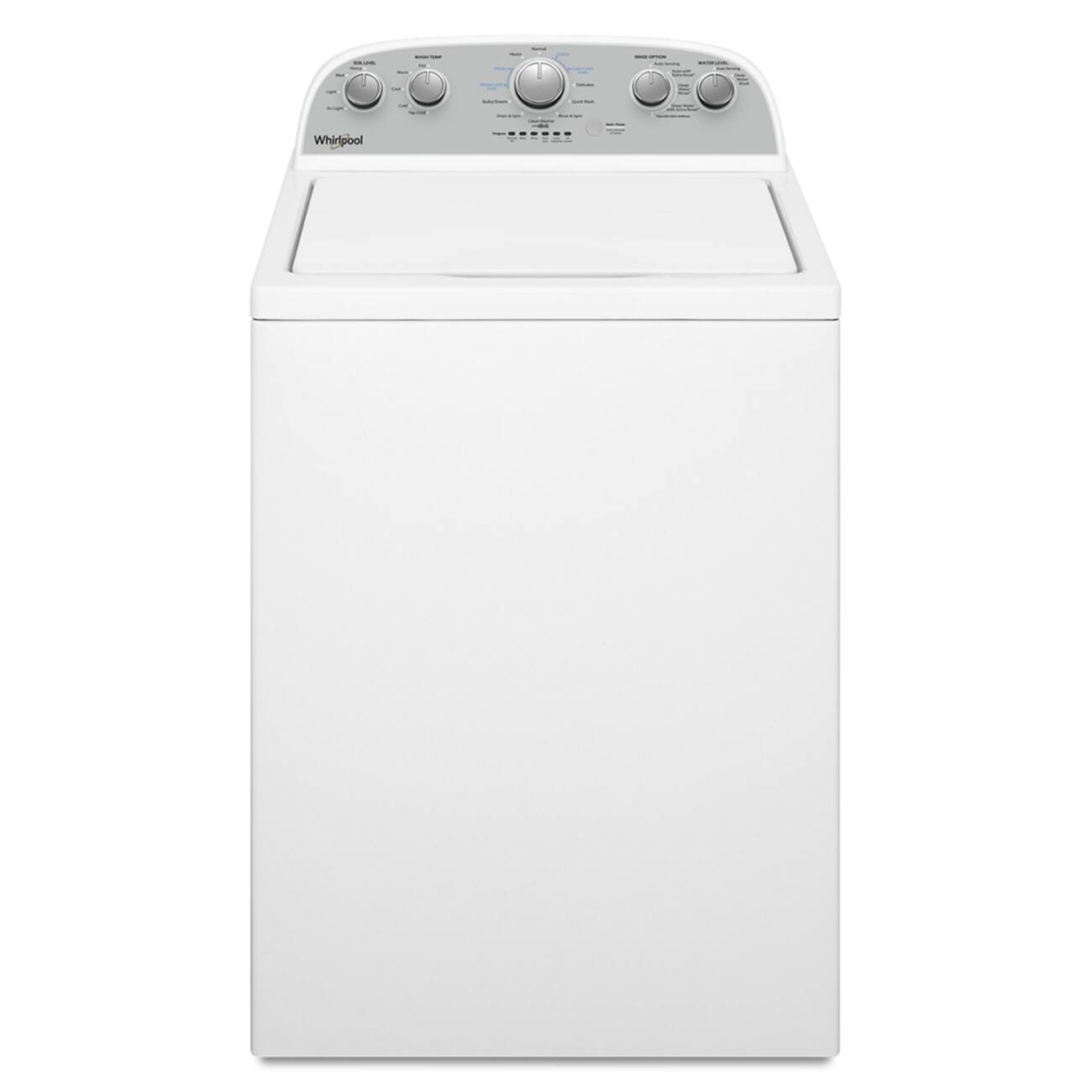Whirlpool - 3.8 Cu. Ft. High Efficiency Top Load Washer with 360 Wash Agitator - White