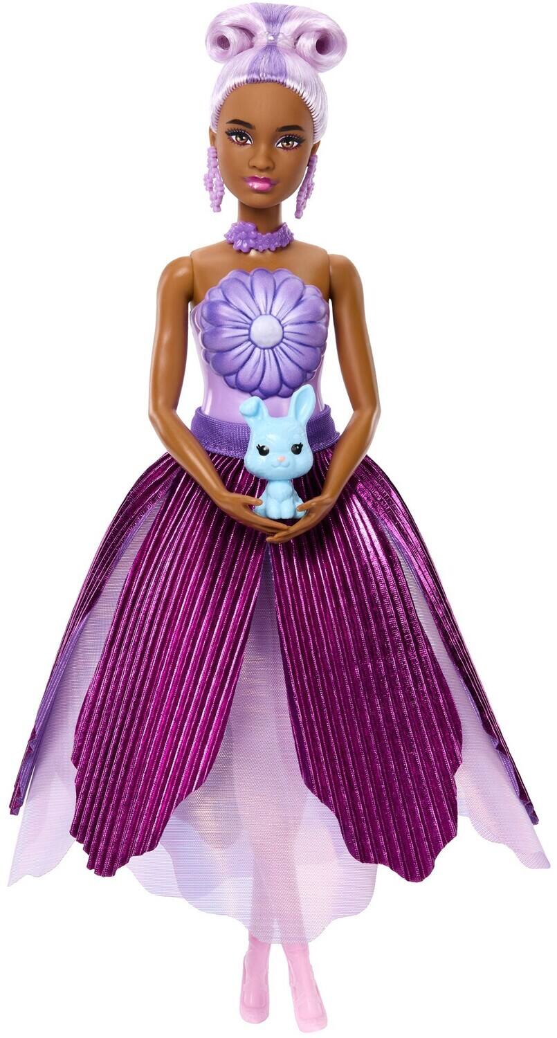 Alt View 2. Mattel - Barbie Petal Pop Doll & Bunny, Purple   - COLLECTIBLES - Multicolor.